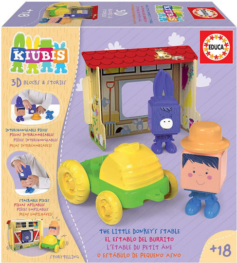Educa Stacking Toy The Little Donkey's Stable for 18++ Months