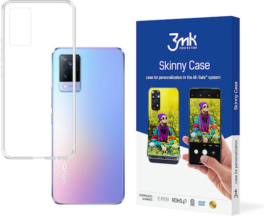 3MK Skinny Back Cover Silicon 0.5mm Transparent (Vivo V21 5G)