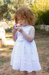 Bambolino Baptism Dress Vasileia White