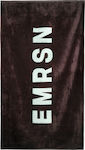 Emerson Emrsn Logo Prosop de Plajă de Bumbac Charcoal 160x86cm.