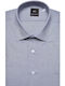 Slim fit shirt Mauro Boano GRAY COTTON SEMI REX MONOCHROME EVENING, ALL DAY, CASUAL, BUSINESS, BLAZER, WEDDING