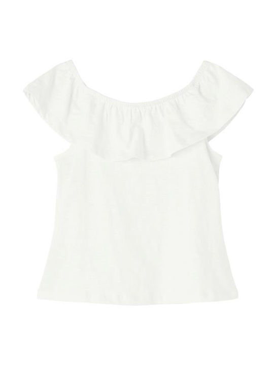 Name It Kids Blouse Short Sleeve White