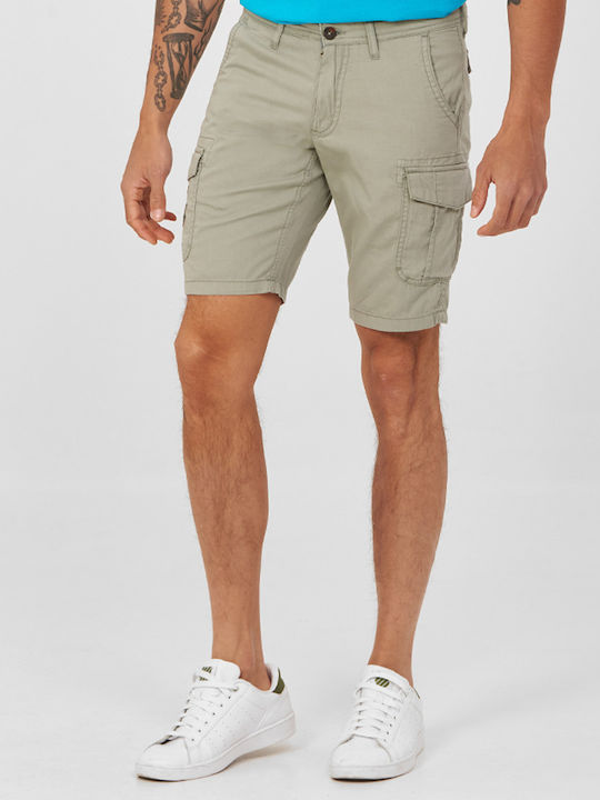 Cargo Slim Fit Shorts B.S Bags Grün Hell Monochrom GANZTÄGIG, LÄSSIG, SPORTLICH