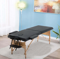 VSL Sports Massage Bed 185x60cm Black VSL140012BLK