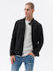 Ombre Herren Jacke Lässig Schwarz