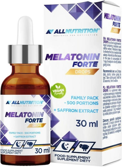 AllNutrition Melatonin Forte Drops Специална Хранителна Добавка За Сън 30ml