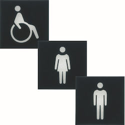 Hager WC Sign Disabled / Men's / Women's WXA604