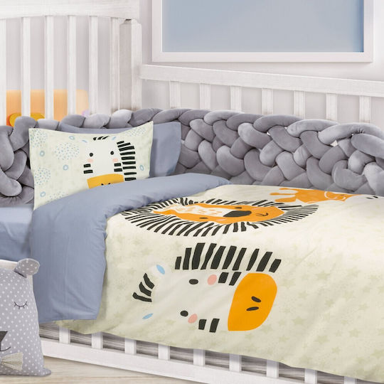 Das Home 4850 Baby Sheets Set Crib Cotton Gray 125x170cm 3pcs