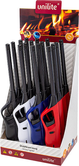 Unilite 28cm Nr.12594 Brichetă Rezistentă La Vânt Cu Flacără (Culori Diverse)