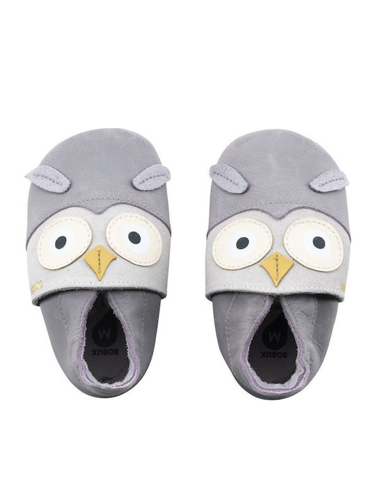 Bobux Baby Slippers Gray