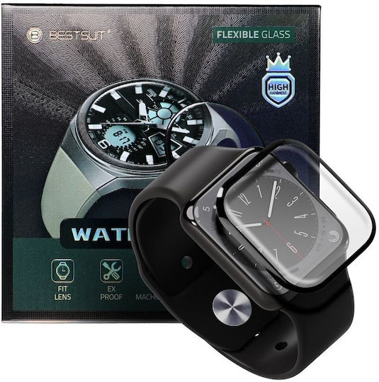 Bestsuit Flexible Hybrid Glass Gehärtetes Glas für das Apple Watch Series SE 44mm, Bestsuit 1Stück