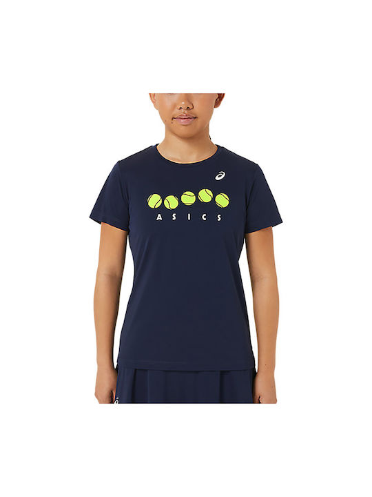 ASICS Kids T-shirt Navy Blue