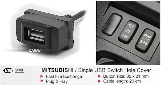 CARAV Industries Inc. Adaptor Auto USB pentru Mitsubishi
