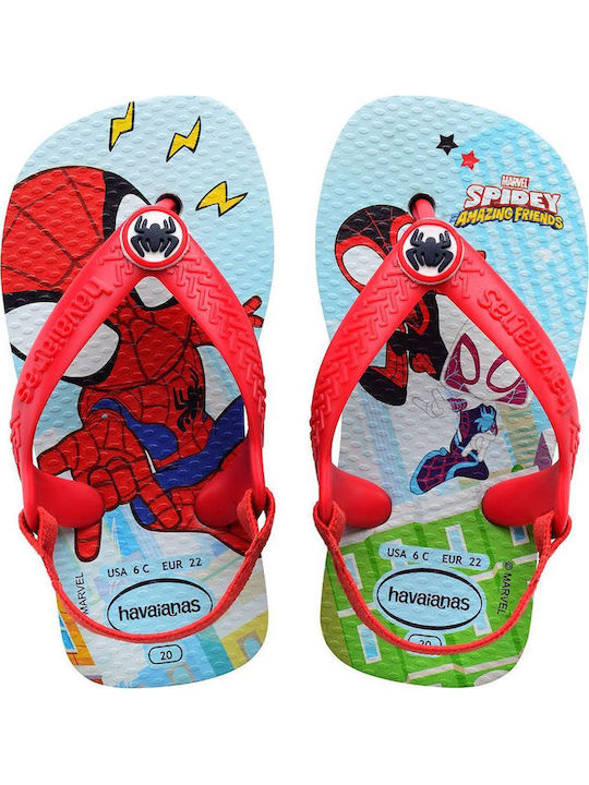 Kinder Flip Flops Rot Baby Marvel