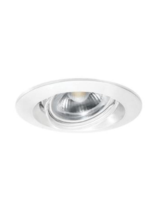 Fos me Round Metallic Recessed Spot White 1pcs