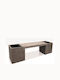 Planter 175 Пейка За Външно Ползване Бетонен 175x45.5x40см