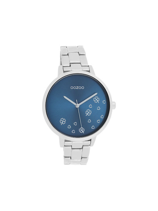 Oozoo Timepieces Watch with Silver Metal Bracelet