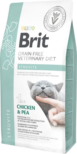 Brit Veterinary Diets Struvit Dry Food Diet for Adult Cats with Sensitive Urinary with Chicken 5kg