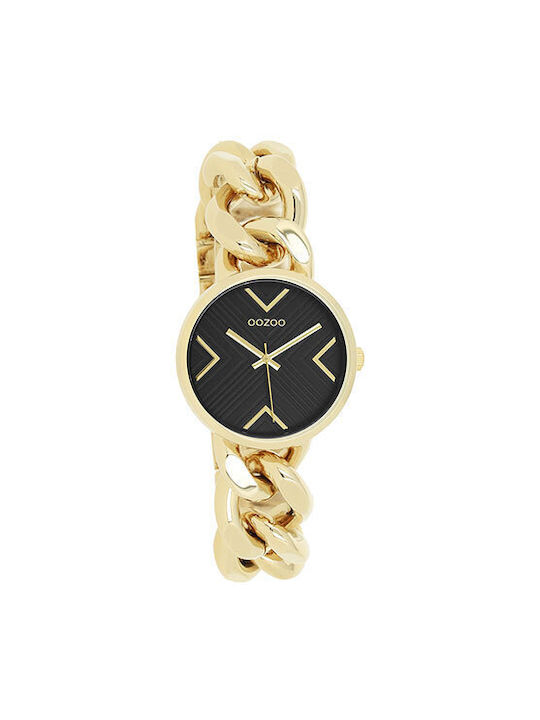 Oozoo Timepieces Ρολόι με Χρυσό Μεταλλικό Μπρασελέ