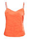 Only Women's Satin Lingerie Top Orange