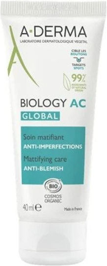 A-Derma Biology AC Global Cream Face with Aloe Vera 40ml