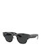 Ray Ban Mega Clubmaster Unisex Γυαλιά Ηλίου με Γκρι Σκελετό και Μαύρο Polarized Φακό