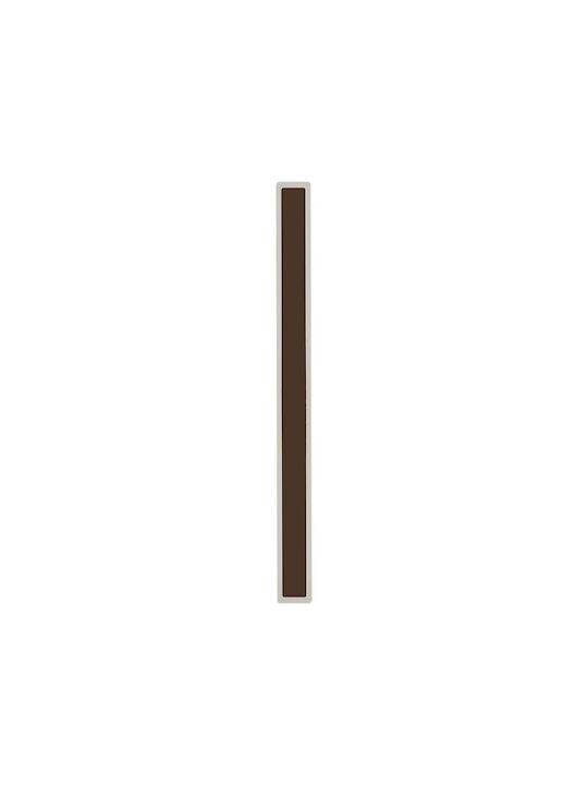 V-TAC Corten Iluminat Exterior Montat Pe Perete Liniar Led Încorporat IP65 17W Cu Alb Cald 8.5x5.4x62.5cm