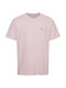 Tommy Hilfiger Ανδρικό T-shirt Ροζ Μονόχρωμο