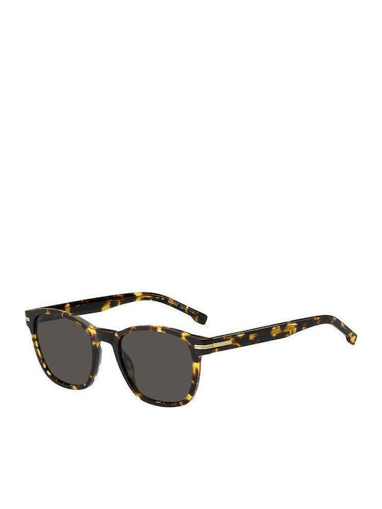 Boss Men's Sunglasses with Brown Tartaruga Plas...