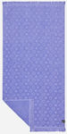 Slowtide Wavy Floral Prosop de Plajă de Bumbac Violet 152x76cm.