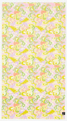 Slowtide Sunset In The Village Yellow Beach Towel Slowtide Sunset In The Village Yellow Beach Towel
