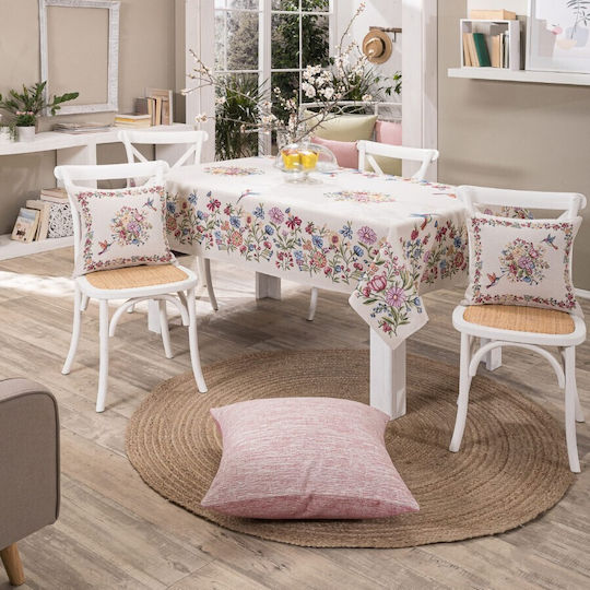 Teoran Aracena Easter Tablecloth Polyester Purple 140x140x140cm