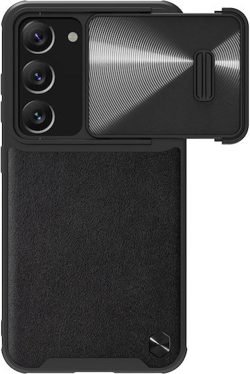 Nillkin Camshield Leather S Back Cover Δερματίνης / Πλαστικό Μαύρο (Galaxy S23)