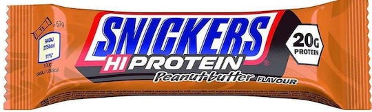 Snickers Hi Protein Μπάρα με 19gr Πρωτεΐνης & Γεύση Peanut Butter 57gr