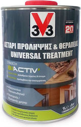 V33 Universal Treatment Biactiv Wood Water Preservatory Transparent Potrivit pentru Lemn 25lt