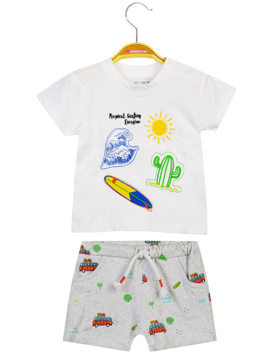 Energiers Kids Set with Shorts Summer 2pcs Multicolour