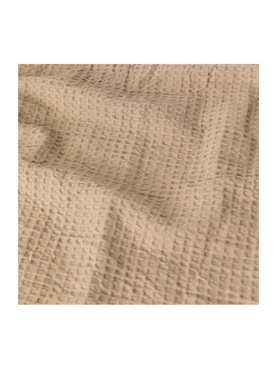 Borea Waffle Blanket Pique Queen 230x260cm. Beige