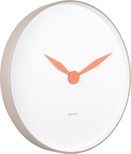 Karlsson Albatross Wall Clock Metallic White Ø50cm