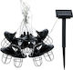 Xanlite Hanging Solar Light Garland with Warm White Light 3000K IP44