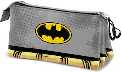 DC Comics Joker Pencil Case with 3 Compartments Gray