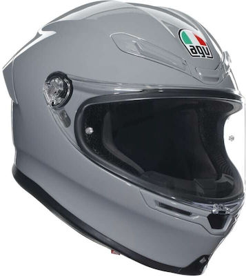 AGV K6 Solid Nardo Grey Κράνος Μηχανής Full Face ECE 22.06 1255gr με Pinlock