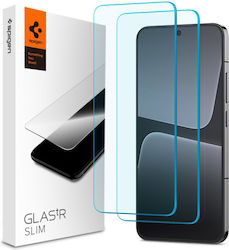 Spigen GLAS.tR SLIM Tempered Glass 2τμχ (Xiaomi 13 / 14)