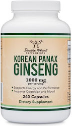 Double Wood Korean Panax Ginseng 500mg 240 κάψουλες Double Wood Korean Panax Ginseng 500mg 240 κάψουλες