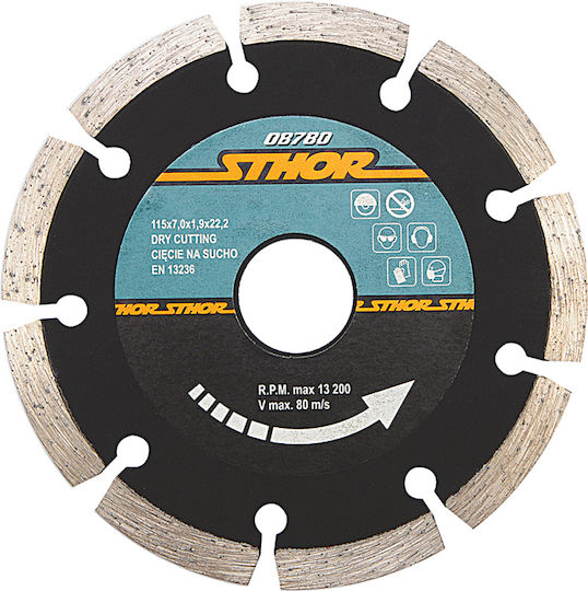 Sthor Cutting Disc Construction Materials Hole Diameter 125mm 1pcs
