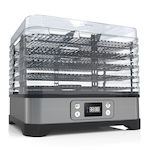 Food Dehydrator with 5 Shelves and Adjustable Temperature 236-0034