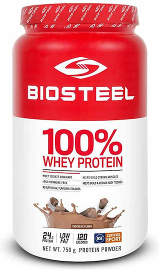 Biosteel 100% Whey Protein Πρωτεΐνη Ορού Γάλακτος με Γεύση Σοκολάτα 725gr