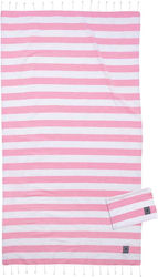 Greenwich Polo Club Beach Pareo with Fringes Pink 170x90cm