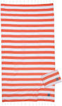 Greenwich Polo Club Beach Towel Pareo Orange with Fringes 170x90cm.