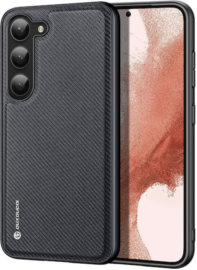 Dux Ducis Fino Umschlag Rückseite Silikon Schwarz (Galaxy S23+)