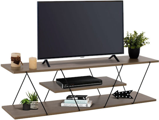 TV-Möbel Hölzernes Tars Olive Grey L120xB32xH33cm